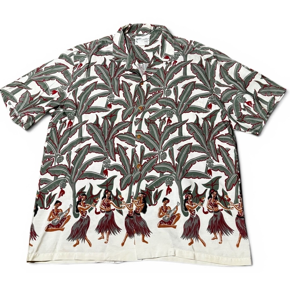 Vintage Diamond Head Sportswear Hawaiian Aloha Shirt Mens Large Made In Hawaii